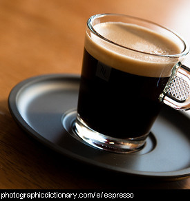 Photo of an espresso coffee