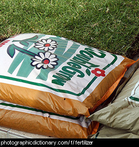 Photo of bags of fertilizer