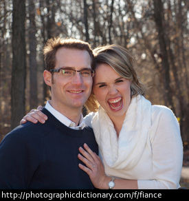 An engaged couple call one another fiance.