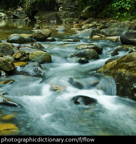 Photo of flowing water