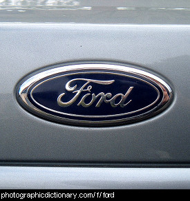 Photo of a ford badge
