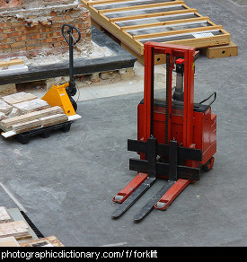 Photo of a forklift