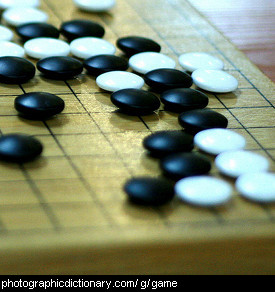 Photo of a game of go