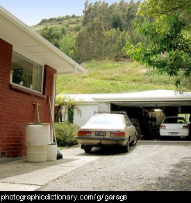 Photo of a garage