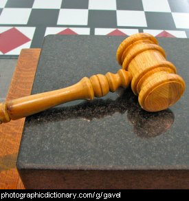 Photo of a gavel
