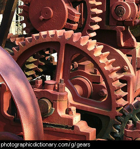 Photo of rusty gears