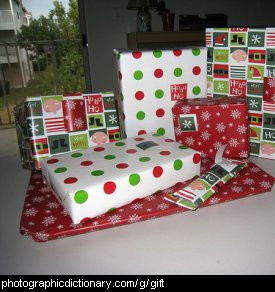 Photo of wrapped gifts