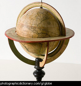 Photo of a globe