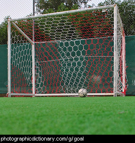 Photo of a soccer goal