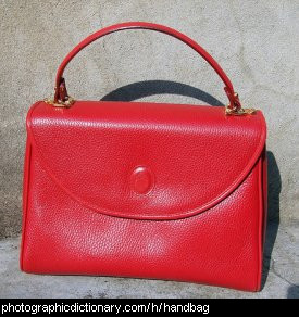 Photo of a red handbag