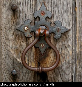 Photo of an old door handle