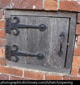 Photo of a wooden hatch