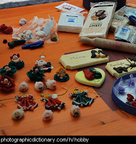 Photo of clay models