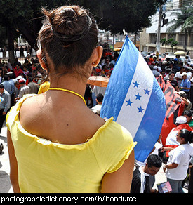 Photo of the Honduras flag