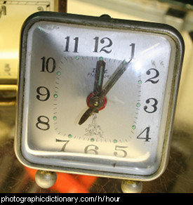 Photo of a clock showing one o'clock