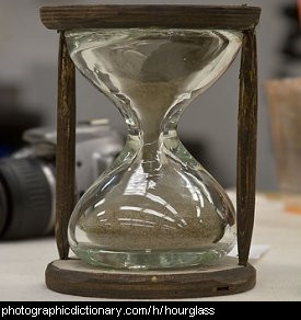 Photo of an hourglass