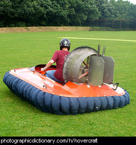 Photo of a hovercraft