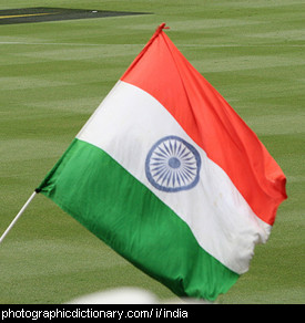 Photo of an Indian flag