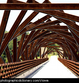 Photo of a bridge in Iowa