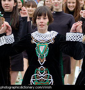 Photo of Irish dancers