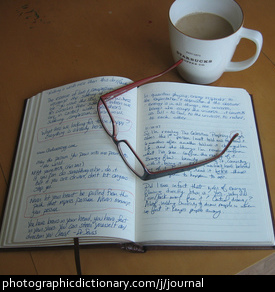 Photo of a journal