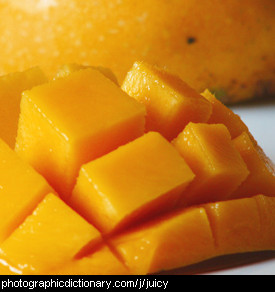Photo of a juicy mango