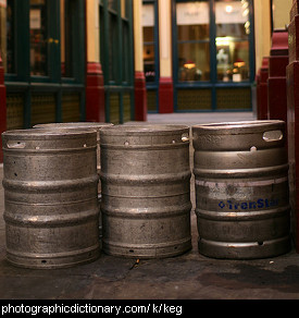 Photo of beer kegs