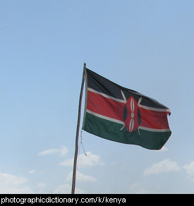 Photo of the Kenyan flag