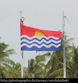 The flag of Kiribati.