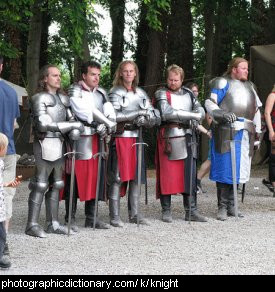 Photo of knights in armour