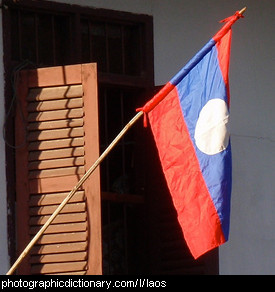 Photo of the Laos flag