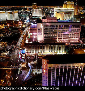 Photo of Las Vegas at night
