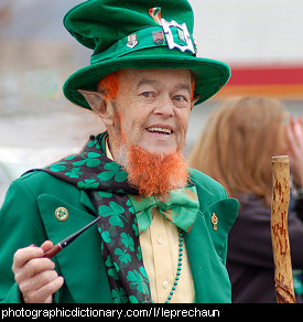 Photo of a leprechaun