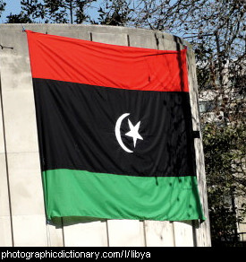 Photo of the Libyan flag