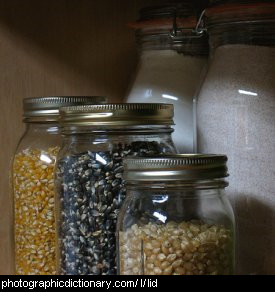 Photo of some jars with lids