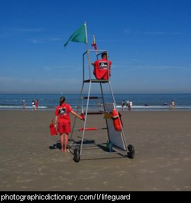 Photo of a lifeguard