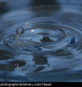 Photo of liquid water