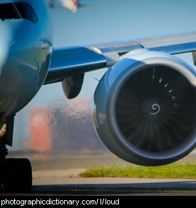 Photo of a jet engine