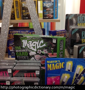 Photo of magic kits in a toy store