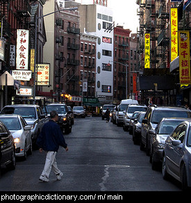 Photo of a main street