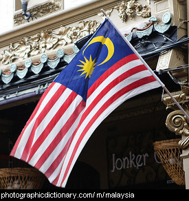 Photo of the Malaysian flag