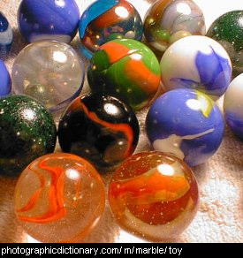 Photo of some marbles