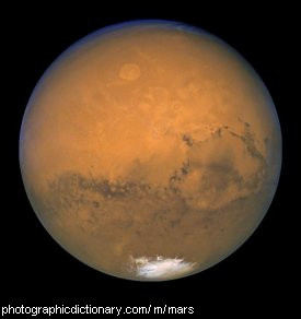 Photo of the planet Mars