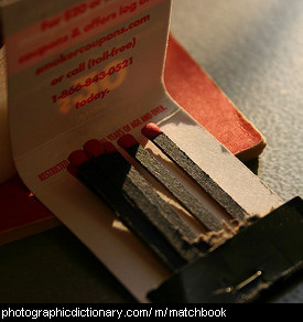 Photo of a matchbook