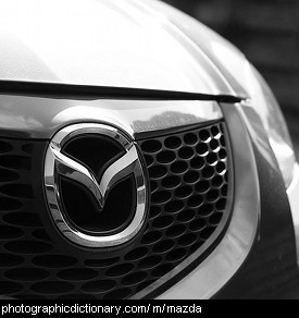 Photo of a Mazda badge