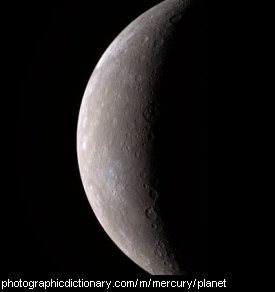 Photo of the planet Mercury