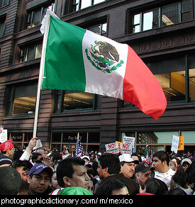 Photo of the Mexican flag