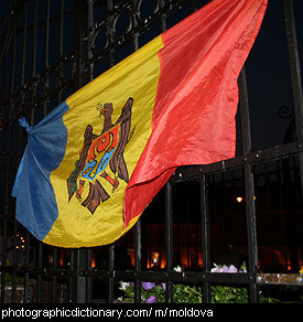 Photo of the Moldovan flag