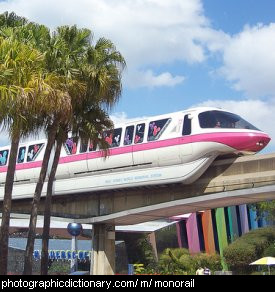 Photo of a monorail