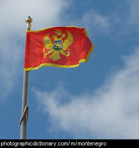 Photo of the Montenegrin flag